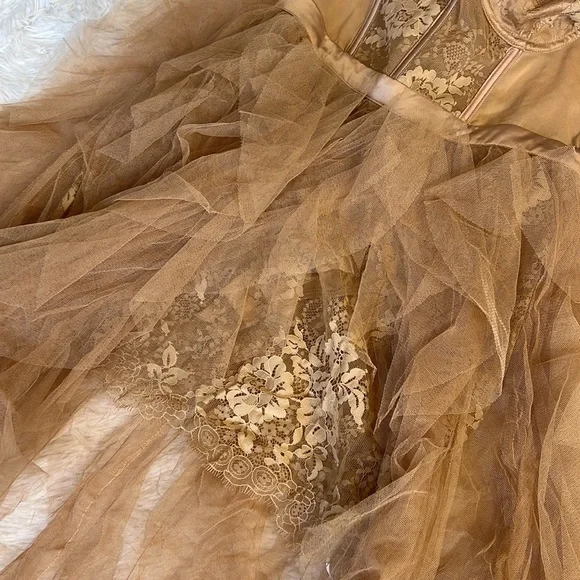 For Love & Lemons X REVOLVE Bustier Gown in Warm‎ Taupe - Picture 7 of 9